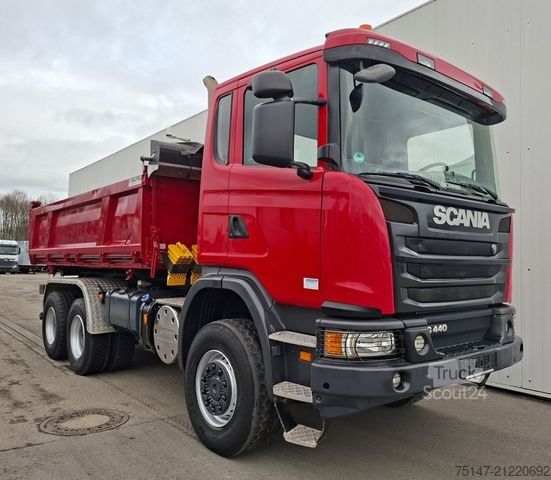 Třístranný sklápěč SCANIA G 440 CB6x6HHZ Allrad 3-Seitenkipper Bordmatik