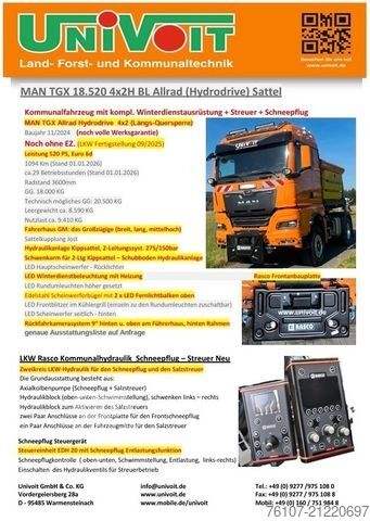 Speciale doeleinden vrachtwagen MAN MAN TGS 18.520 Allrad Hydro Streuer Schneepflug