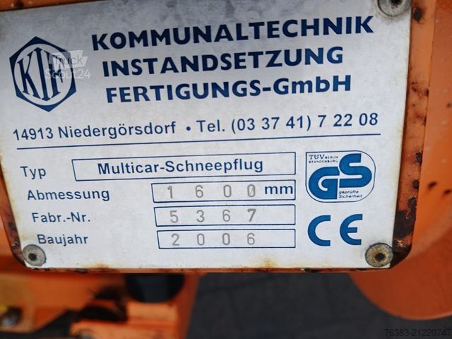 Curtain sider van SCHMIDT KIF Schneepflug 1,60 m