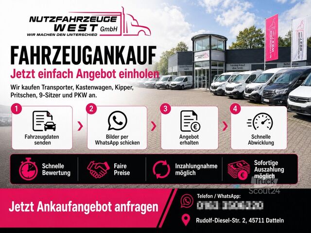 Fourgon pick-up FORD Transit TDI Maxi DoKa Pritsch=3300mm*Garantie*