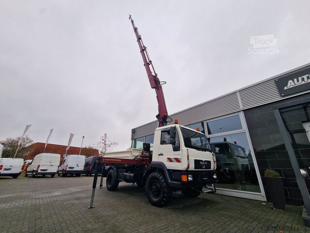 Tipvogn MAN 13.180 AK 4x4 Allrad/Single/Kran Hiab Tüv neu