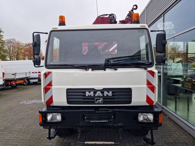 Tipvogn MAN 13.180 AK 4x4 Allrad/Single/Kran Hiab Tüv neu