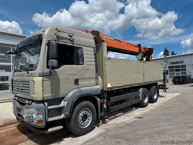 Kamyon üzerine monteli vinç MAN TGS 26.480 6x4 PK 25001 EL 25,1 m Seilwinde Funk
