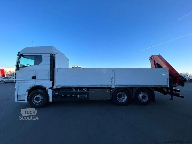 Платформа за зареждане MAN TGS 26.480 6x2-4 LL Baustoff-Pritsche FASSI / P...