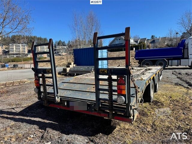 Carregador baixo NC machinery trailer with manual loading ramps