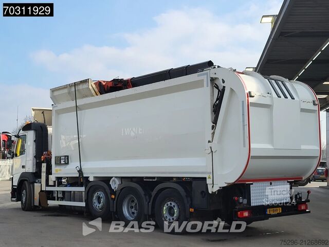 Veículo de recolha de resíduos Volvo FM 420 FM 8X2 Palfinger PK23501 Kran Crane VDL ...
