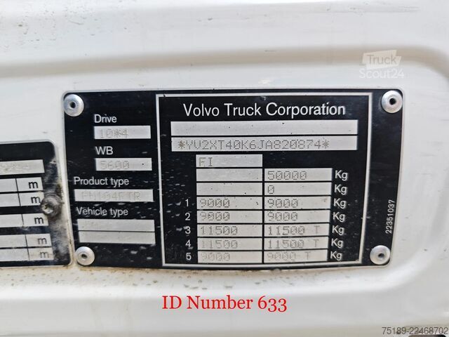 Zvedací plošina Volvo FMX 500 10x4 Bronto Skylift S78XDT