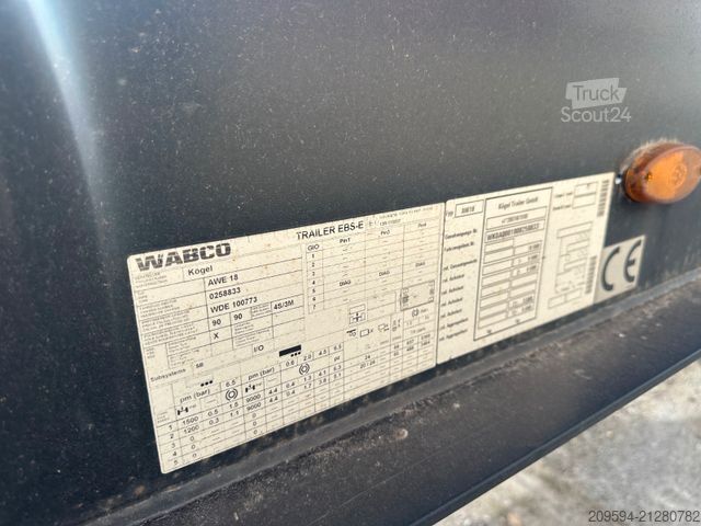 Anhänger Fahrgestell KÖGEL AW 18 - 19,5"-Lafette,Anhänger BDF,ATL Container