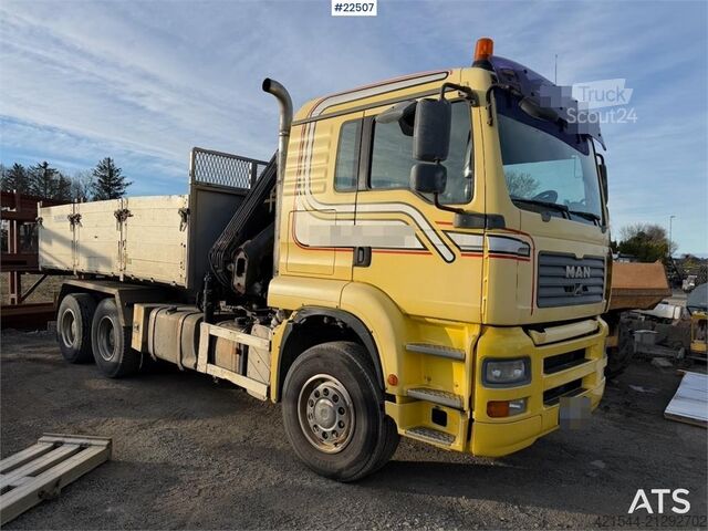 Kranbil MAN TGA 35.480 6x4 BL crane truck with tipper