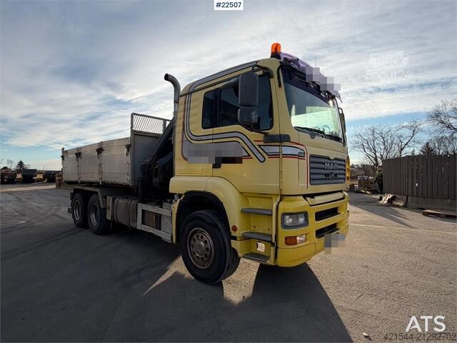 Kranbil MAN TGA 35.480 6x4 BL crane truck with tipper