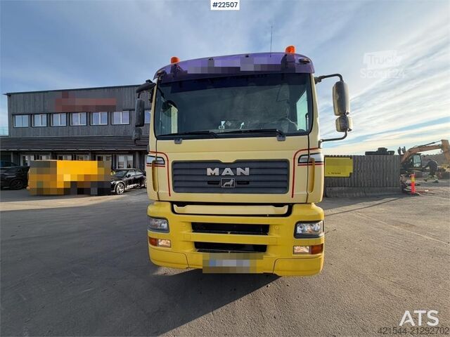 Kranbil MAN TGA 35.480 6x4 BL crane truck with tipper