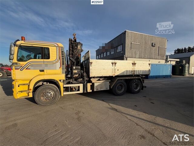 Kranbil MAN TGA 35.480 6x4 BL crane truck with tipper