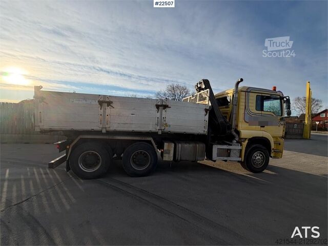 Kranbil MAN TGA 35.480 6x4 BL crane truck with tipper