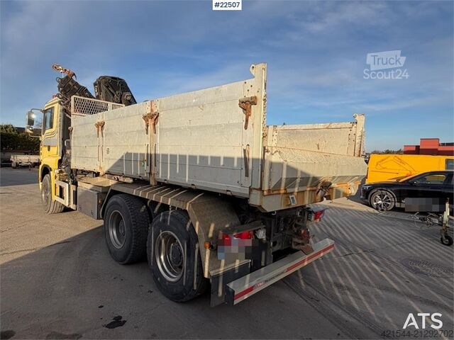 Kranbil MAN TGA 35.480 6x4 BL crane truck with tipper