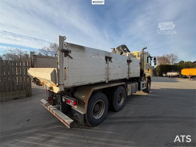Kranbil MAN TGA 35.480 6x4 BL crane truck with tipper