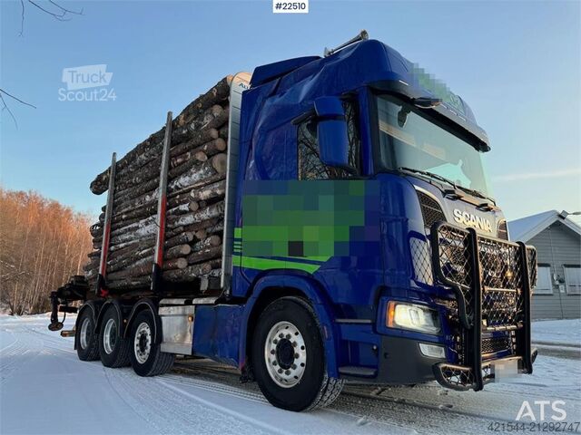 Transporter drewna Scania R770 Tridem Timber Truck with Jonsred J1088 crane