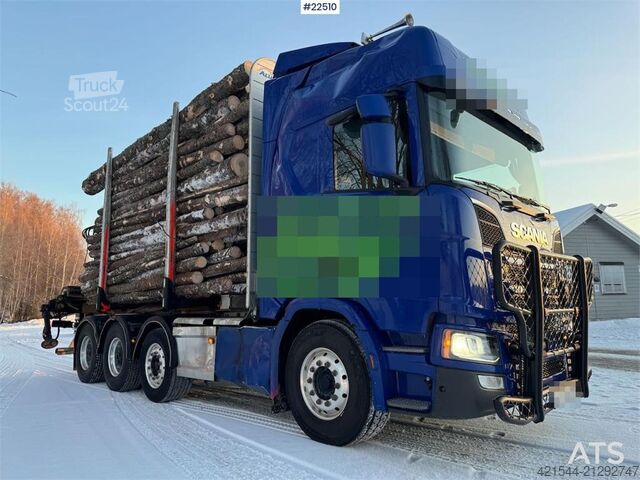 Transporter drewna Scania R770 Tridem Timber Truck with Jonsred J1088 crane