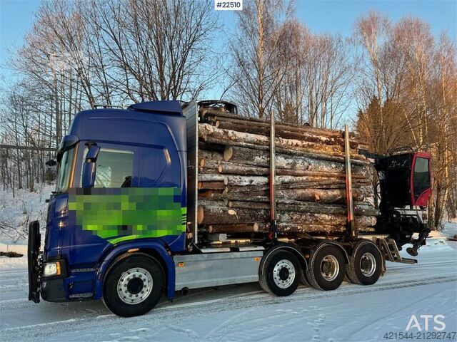 Transporter drewna Scania R770 Tridem Timber Truck with Jonsred J1088 crane
