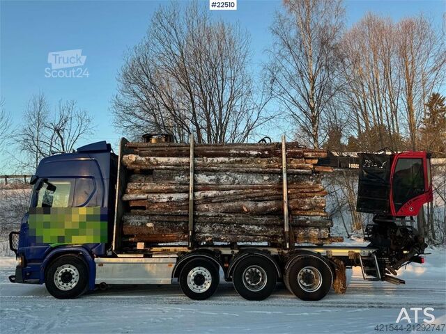Transporter drewna Scania R770 Tridem Timber Truck with Jonsred J1088 crane