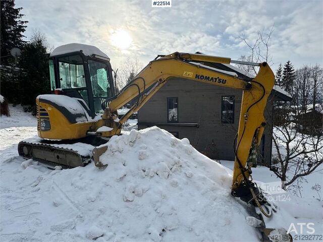 Excavator pe șenile Komatsu PC50MR-2 Crawler Excavator with 4 buckets