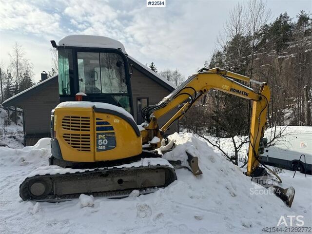 Excavator pe șenile Komatsu PC50MR-2 Crawler Excavator with 4 buckets