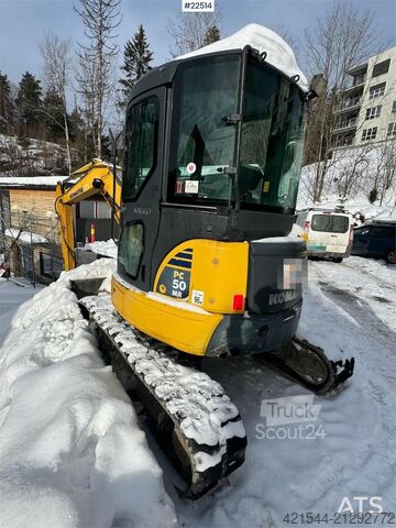 Excavator pe șenile Komatsu PC50MR-2 Crawler Excavator with 4 buckets