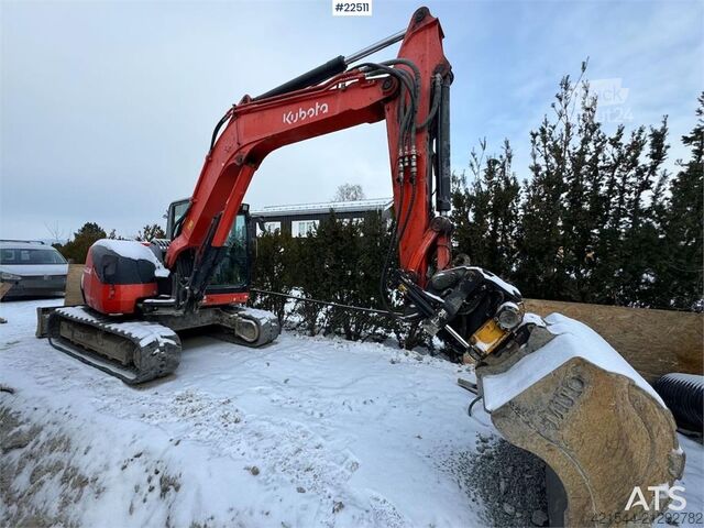 Excavator pe șenile Kubota KX080-4a Crawler Excavator with Engcon tilt and ne
