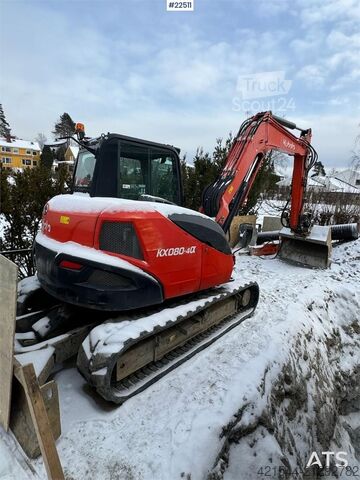 Excavator pe șenile Kubota KX080-4a Crawler Excavator with Engcon tilt and ne
