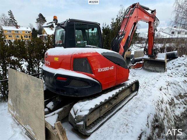 Excavator pe șenile Kubota KX080-4a Crawler Excavator with Engcon tilt and ne