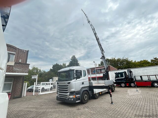 Kuorma-autoon asennettu nosturi SCANIA R410+Fassi F545 Kran 6+6 Aus.+JIB + Seilwinde