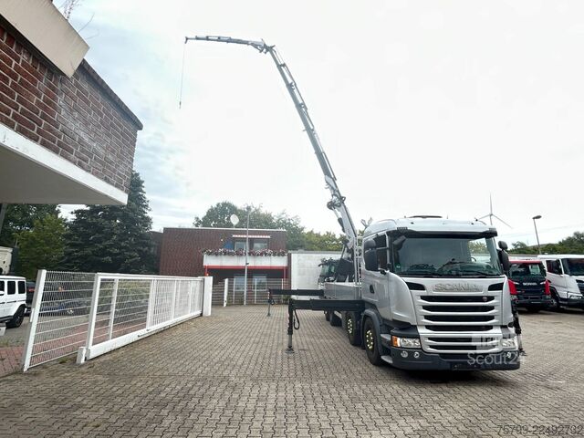 Kuorma-autoon asennettu nosturi SCANIA R410+Fassi F545 Kran 6+6 Aus.+JIB + Seilwinde