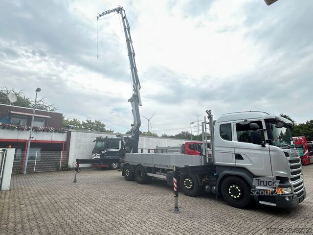 Kuorma-autoon asennettu nosturi SCANIA R410+Fassi F545 Kran 6+6 Aus.+JIB + Seilwinde