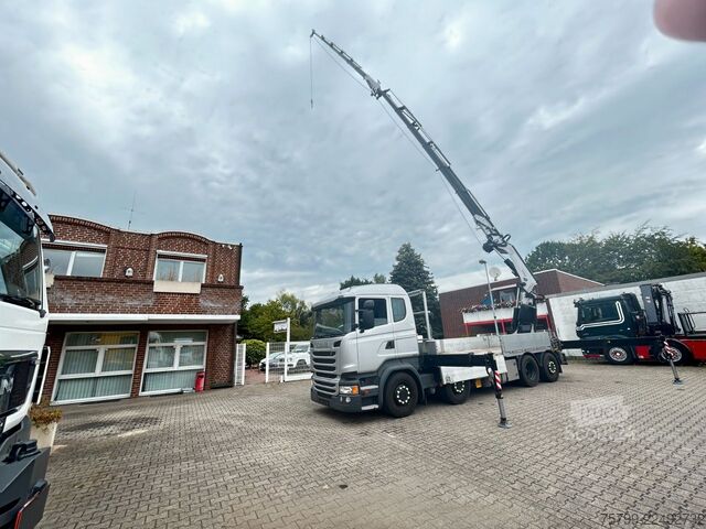 Kuorma-autoon asennettu nosturi SCANIA R410+Fassi F545 Kran 6+6 Aus.+JIB + Seilwinde
