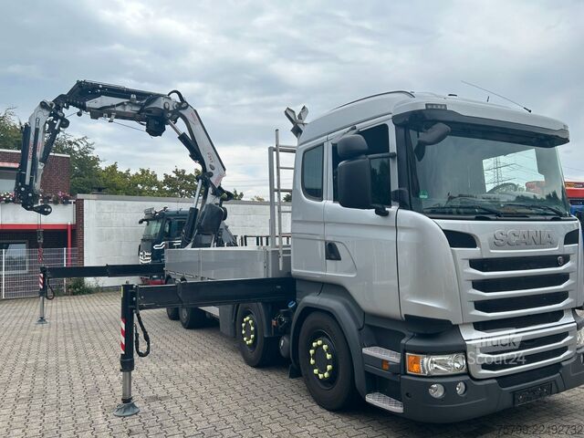 Kuorma-autoon asennettu nosturi SCANIA R410+Fassi F545 Kran 6+6 Aus.+JIB + Seilwinde