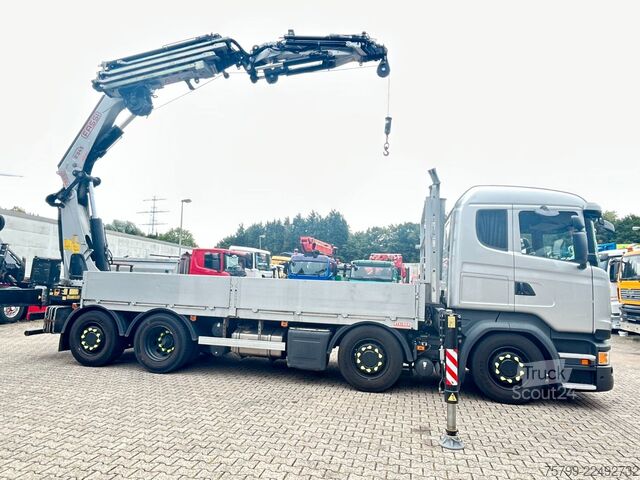 Kuorma-autoon asennettu nosturi SCANIA R410+Fassi F545 Kran 6+6 Aus.+JIB + Seilwinde