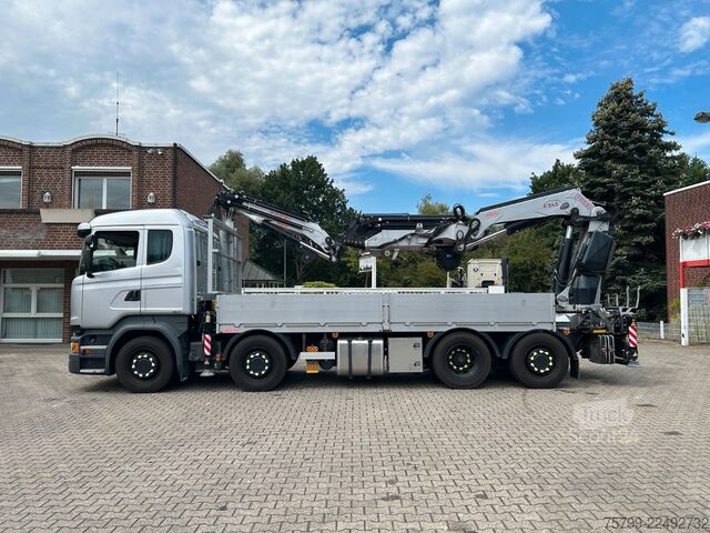 Kuorma-autoon asennettu nosturi SCANIA R410+Fassi F545 Kran 6+6 Aus.+JIB + Seilwinde