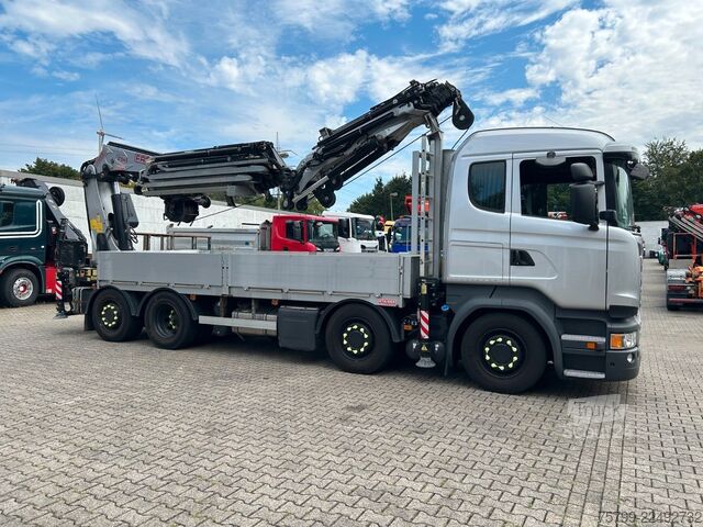 Kuorma-autoon asennettu nosturi SCANIA R410+Fassi F545 Kran 6+6 Aus.+JIB + Seilwinde