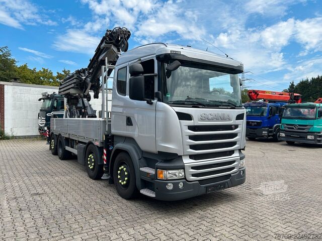 Kuorma-autoon asennettu nosturi SCANIA R410+Fassi F545 Kran 6+6 Aus.+JIB + Seilwinde