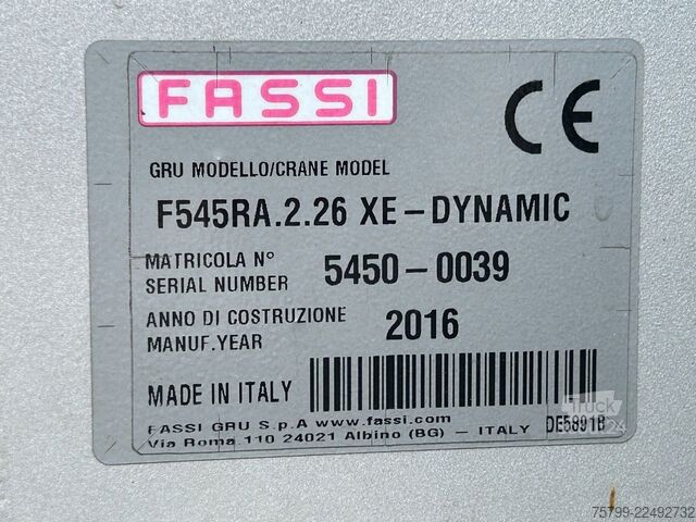 Kuorma-autoon asennettu nosturi SCANIA R410+Fassi F545 Kran 6+6 Aus.+JIB + Seilwinde