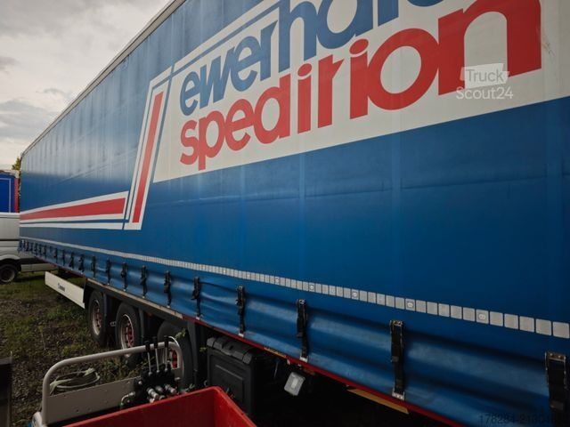 Odprta polprikolica s ponjavo KRONE Mega Lang LKW SAF-Achsen Hubdach  Multilock