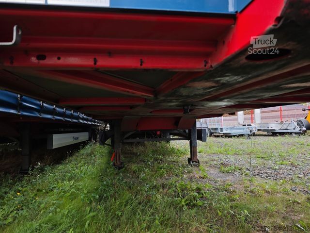 Odprta polprikolica s ponjavo KRONE Mega Lang LKW SAF-Achsen Hubdach  Multilock
