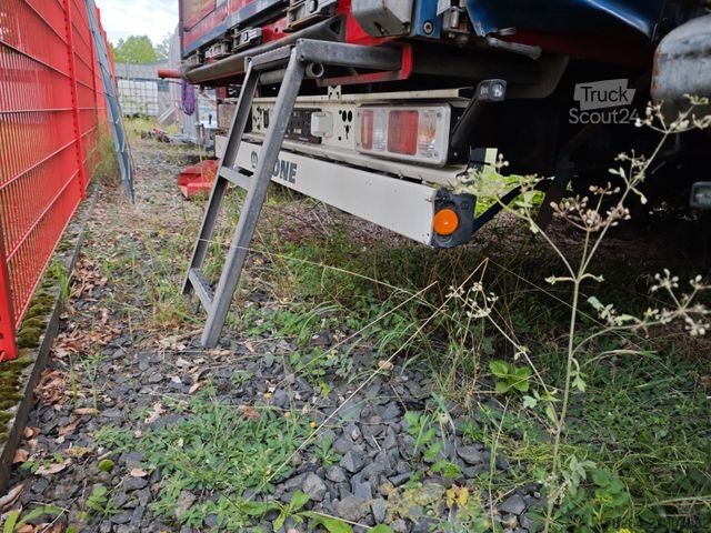 Odprta polprikolica s ponjavo KRONE Mega Lang LKW SAF-Achsen Hubdach  Multilock