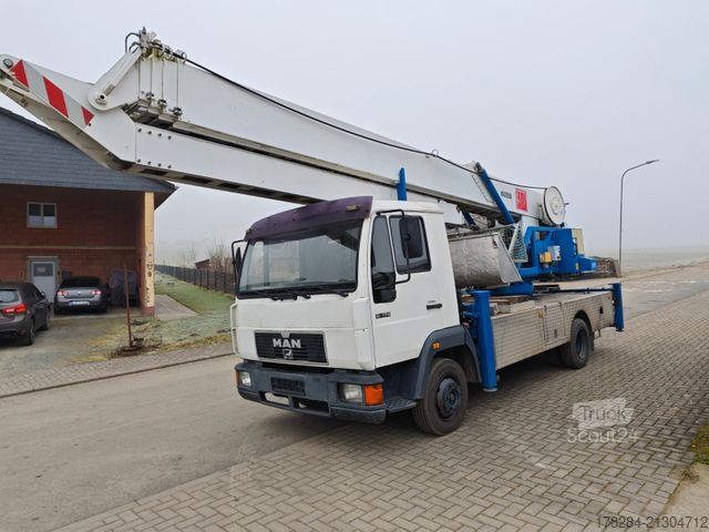 Camion équipé d'une grue MAN Klaas K28/35 Meter*1500kg*Montagekran*SPS*