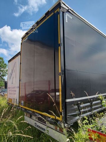 Odprta polprikolica s ponjavo KRONE Mega Liner SZP 18 Edscha, hydraulisches Hubdach
