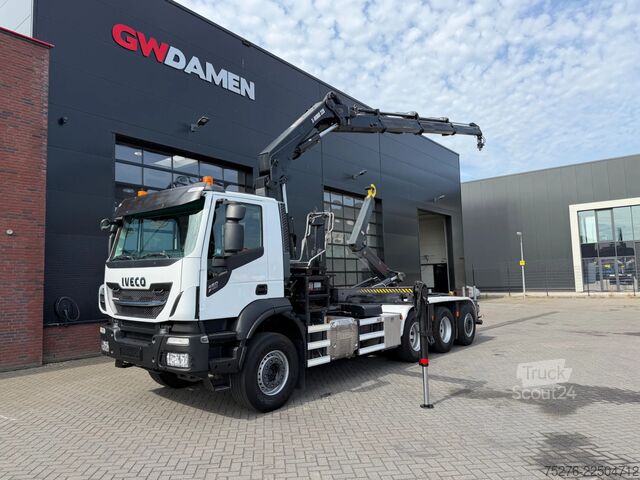 Système de bras à crochet Iveco Stralis 460 8x4 Haaksysteem / Hiab 228-3 Euro 6 D