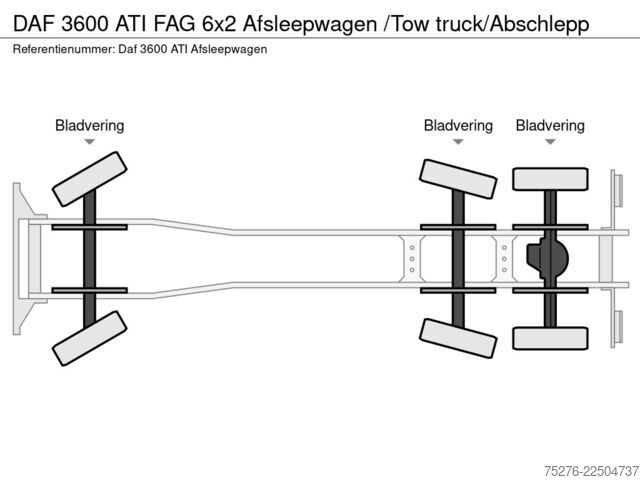 Behajtási jármű DAF 3600 ATI FAG 6x2 Afsleepwagen /Tow truck/Abschlepp