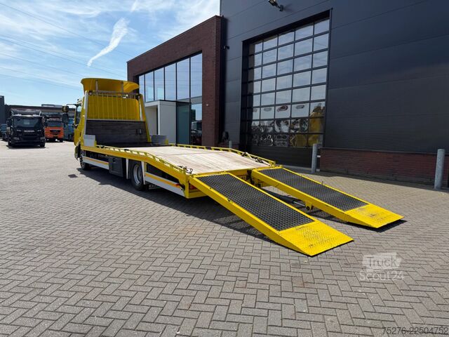 Dodávka na přepravu automobilů DAF LF 45 Machinetransporter Hydraulic ramps 48.000 km