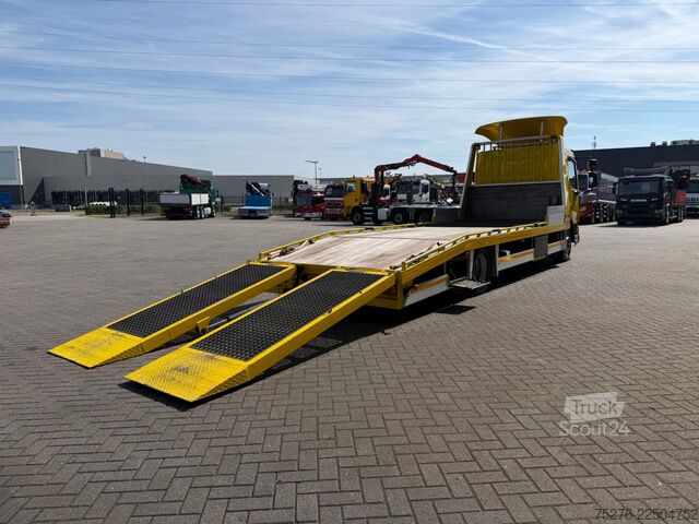 Dodávka na přepravu automobilů DAF LF 45 Machinetransporter Hydraulic ramps 48.000 km