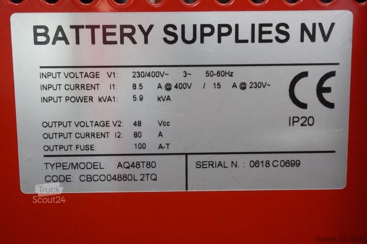 батерия за мотокар BATTERY SUPPLIES NV AQ48T80 48 V/ 80 A