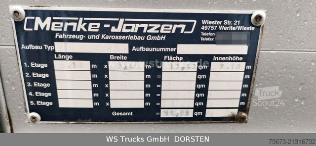 Boskapstransportör MERCEDES-BENZ Atego  1024 4x2 Menke-Janzen